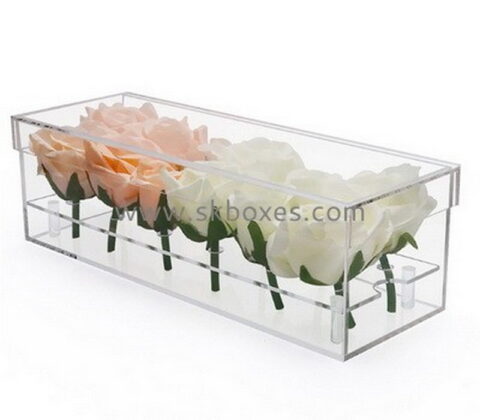 Custom plexiglass 12 flowers box BDC-2163