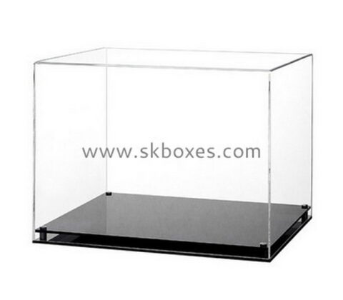 Custom acrylic display case with black base BDC-2167