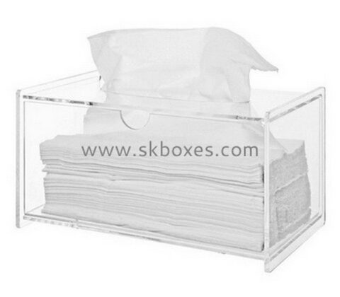 Custom clear acrylic tissue box BDC-2171