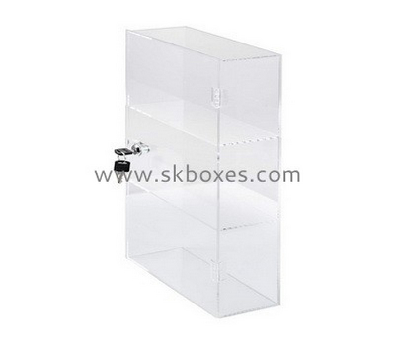 Custom 3 tiers lockable acrylic display cabinet BDC-2173