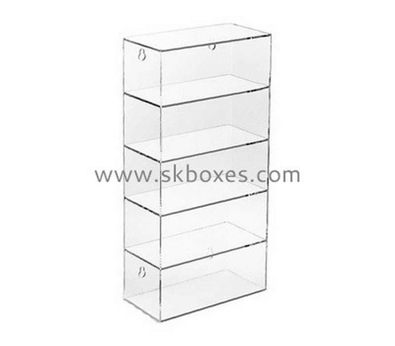 Custom 5 tiers wall acrylic display cabinet BDC-2175