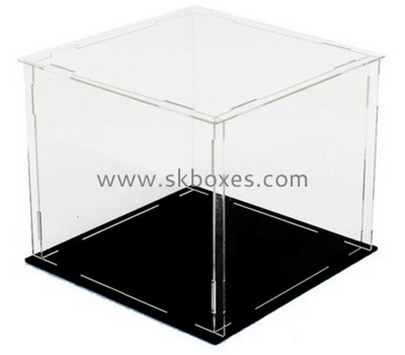 Custom square collapsible acrylic display box BDC-2214