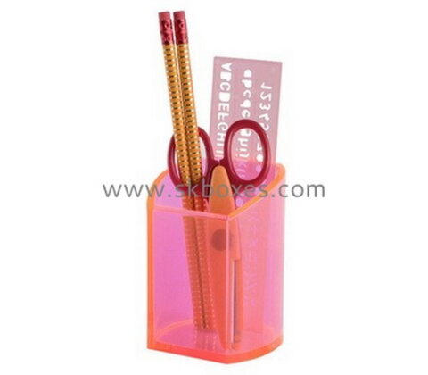 Customize acrylic pencil holder plexiglass pen holder perspex desktop stationery organizer BDC-2285