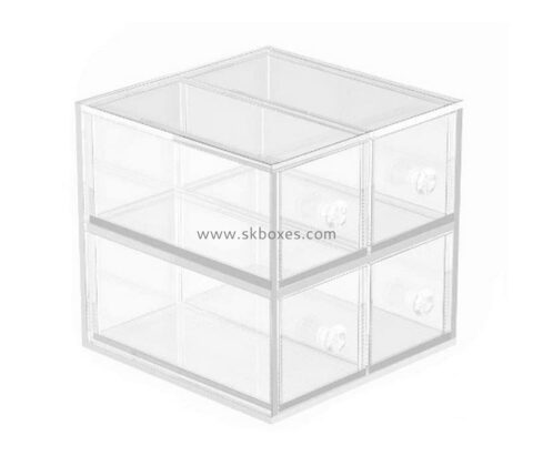 Customize acrylic drawer lucite organizer perspex box for stationery office supplies bathroom home BDC-2306