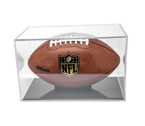 Customize acrylic football display case plexiglass display box lucite storage box BDC-2308