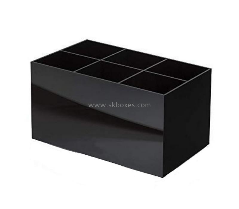 Perspex manufacturer customize acrylic 6 slot organizers plexiglass brush holders BDC-2323