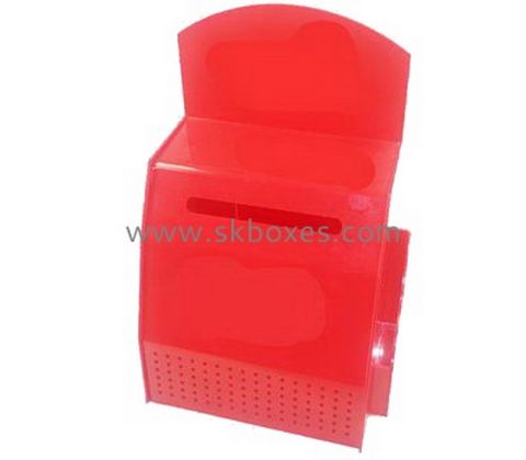 Customize red acrylic election box BBS-757