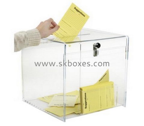 Bespoke large acrylic ballot box BBS-437