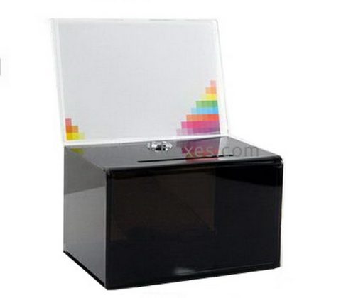 Bespoke black lucite locking suggestion box BBS-378