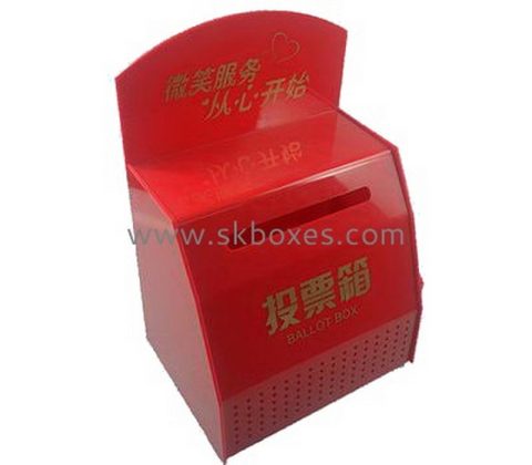 Supplying acrylic floor standing ballot box employee suggestion box ballot box BBS-089