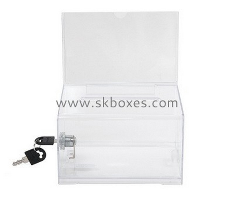 Acrylic display box manufacturers wholesale plastic ballot box suggestion boxes in the workplace BBS-048