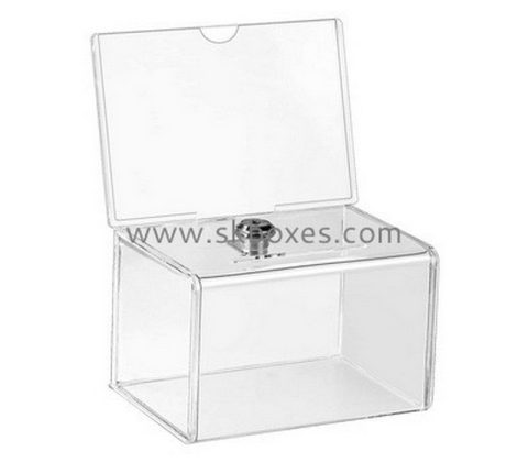 Custom design acrylic plexiglass box with lock and key BBS-015