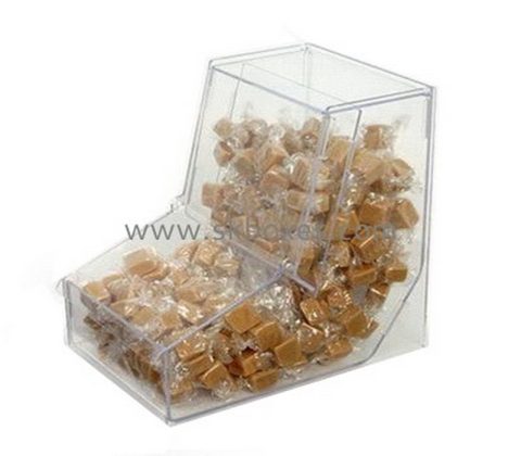 L shape acrylic food dispenser BFD-002