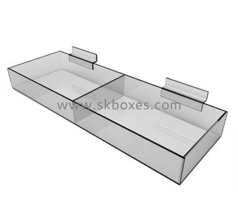 Factory custom design acrylic food storage box with divider BFD-012