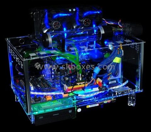 Custom design transparent acrylic computer case BCC-004