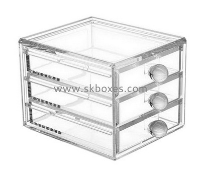 Custom design acrylic makeup box BMB-001