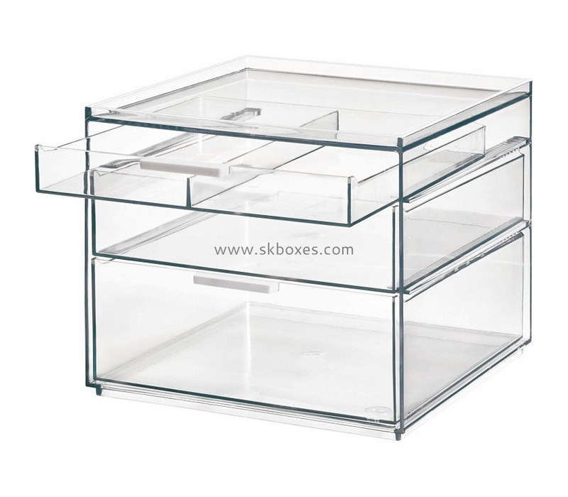 Customized acrylic cheap makeup box acrylic storage box cosmetic storage box BMB-026