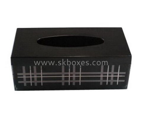 Factory custom acrylic printed tissue box BTB-007