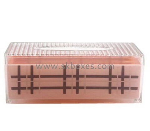 Custom design acrylic fancy tissue box BTB-009