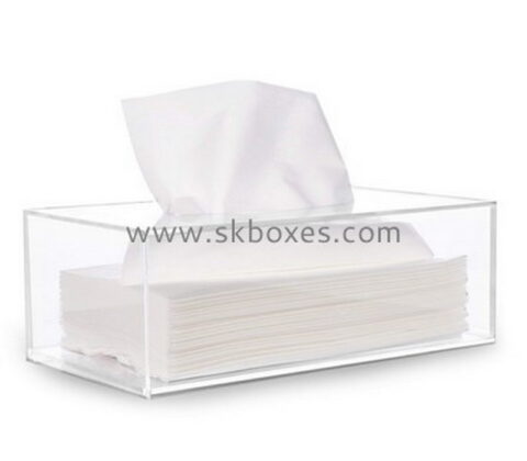 Factory custom acrylic facial tissue box design BTB-035