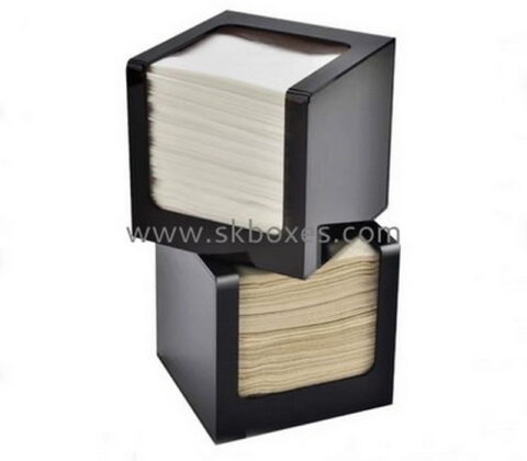 Custom design acrylic plastic tissue box acrylic storage box custom box BTB-054