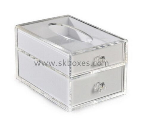 Custom acrylic tissue paper box design acrylic display box clear plastic box BTB-055