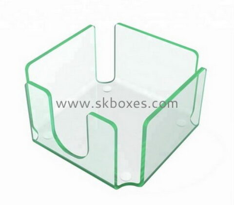 Hot selling acrylic tissue box holders favor box clear acrylic box with dividers BTB-064