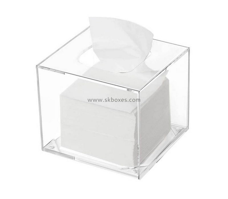 Hot selling acrylic small box facial tissue transparent plastic box clear acrylic box BTB-092