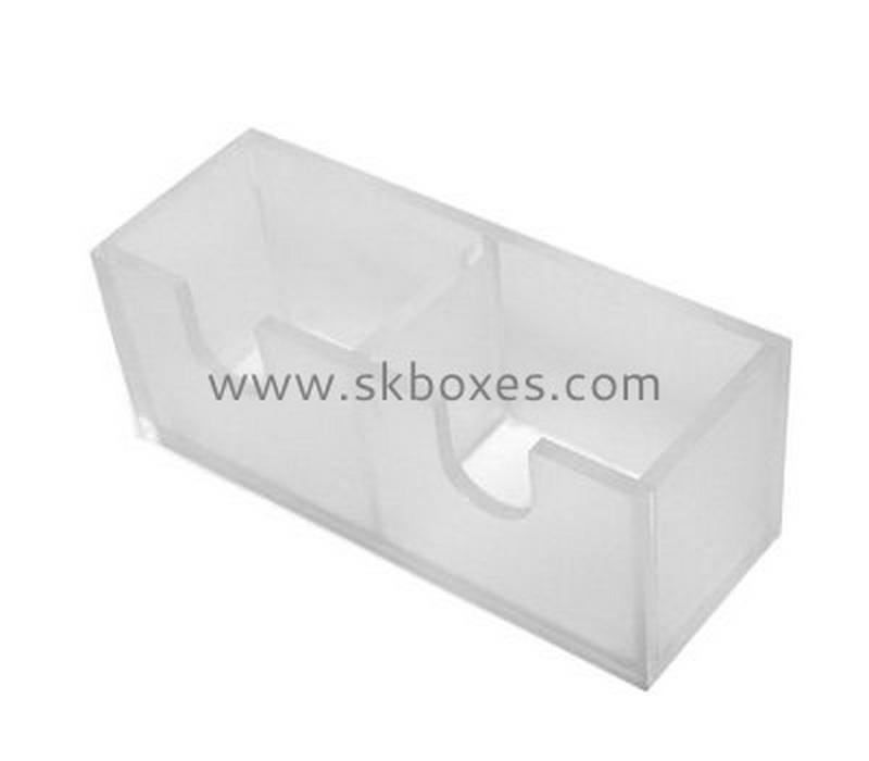 Wholesale acrylic crystal tissue box plexiglass plastic storage box without lid BTB-077