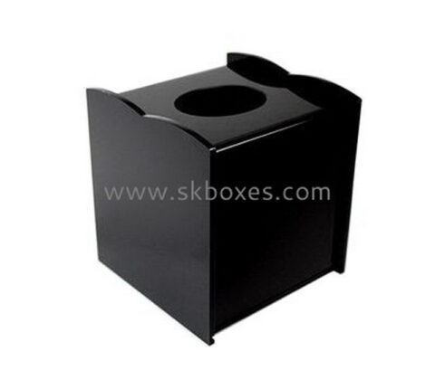 Hot selling acrylic facial tissue box plexiglass acrylic square box plastic organizer box BTB-078