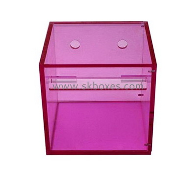 Customized acrilic box wall mounted acrylic display box fancy tissue box BTB-126