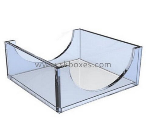 Perspex supplier custom acrylic notepaper holder plexiglass napkin holder BTB-192