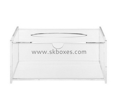 Acrylic supplier custom plexiglass hotel supplies tissue box lucite restaurant tissue box BTB-197