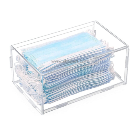 Lucite boxes supplier custom acrylic mask dispenser holder box BTB-221