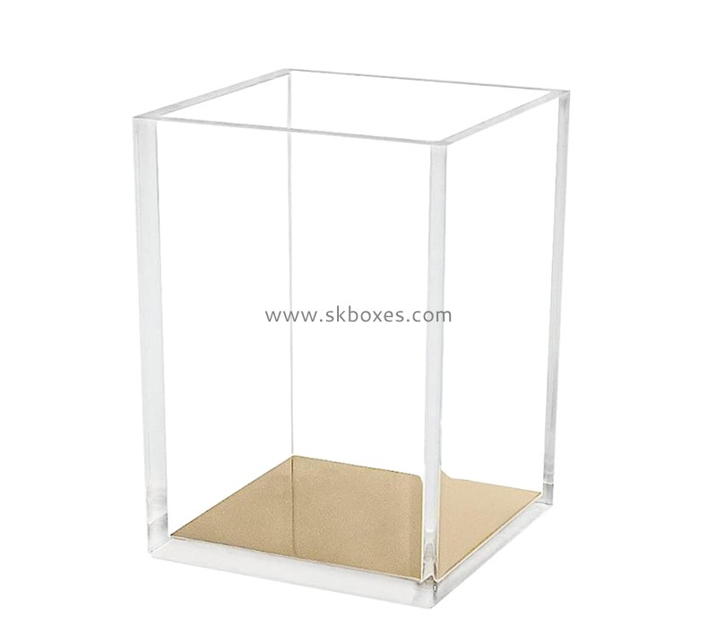 Plexiglass item manufacturer custom acrylic desktop makeup pencil brushes organizer BMB-219