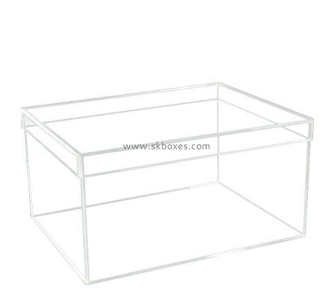 Acrylic box supplier custom lucite dustproof high heels storage box BSB-037