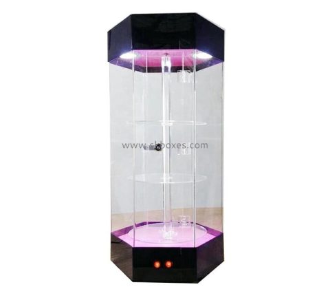 China acrylic manufacturer custom plexiglass LED display cabinet BLD-053