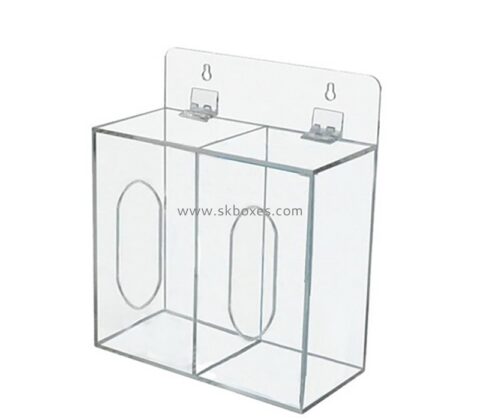 Acrylic products manufacturer custom lucite wall mounted tissue paper holders BTB-244