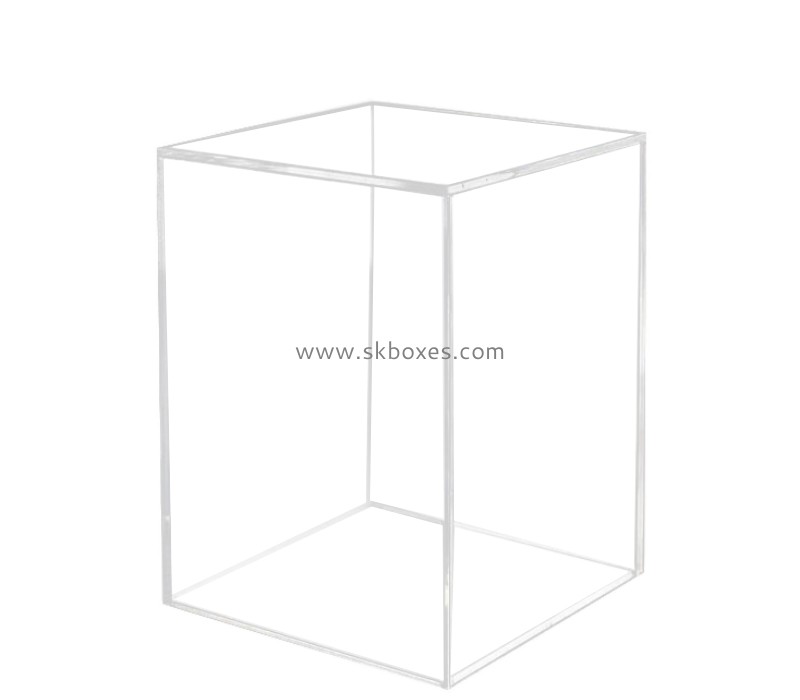 Perspex display supplier custom clear acrylic storage box BSC-127