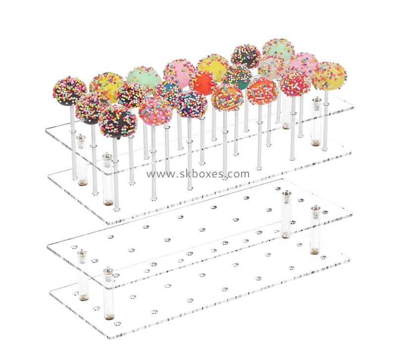 Perspex products manufacturer custom acrylic cake pop display stand BFD-059