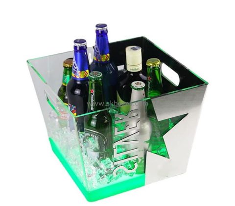 Custom acrylic beer red wine luminous ice bucket BLD-071