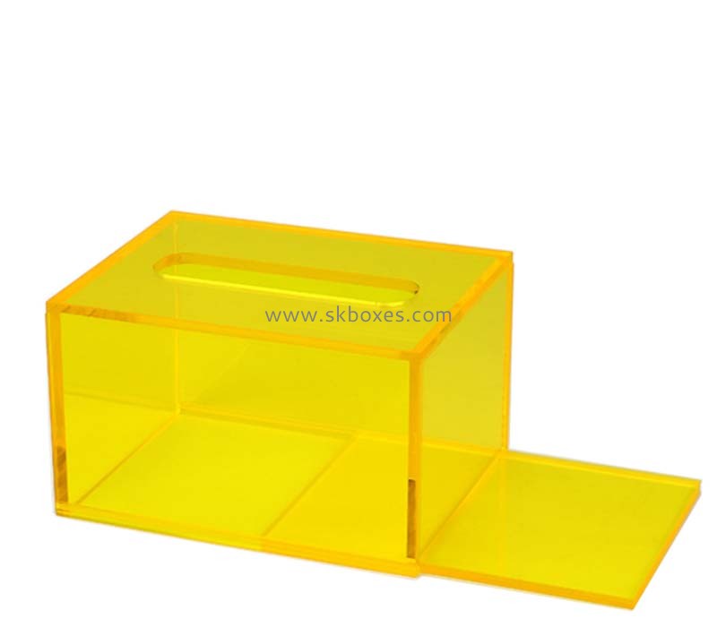 Custom acrylic restaurant facial tissue box BTB-255