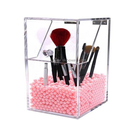 Custom acrylic dustproof makeup brushes storage box BMB-247