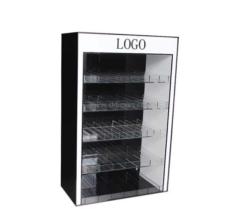 Custom acrylic 5 tiers LED display cabinet BLD-078