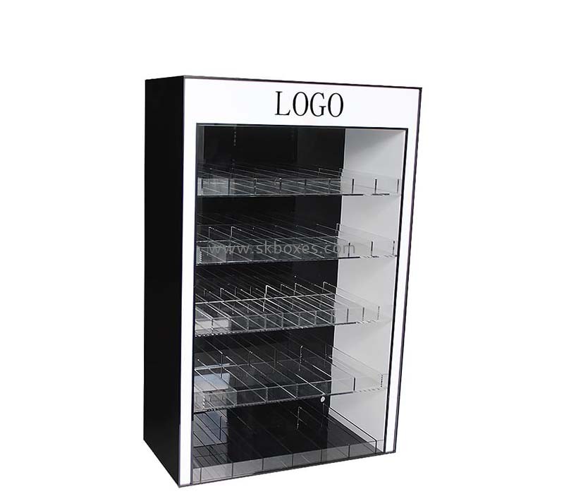 Custom acrylic 5 tiers LED display cabinet BLD-078