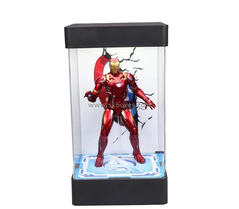 Custom acrylic figure LED display case BLD-079