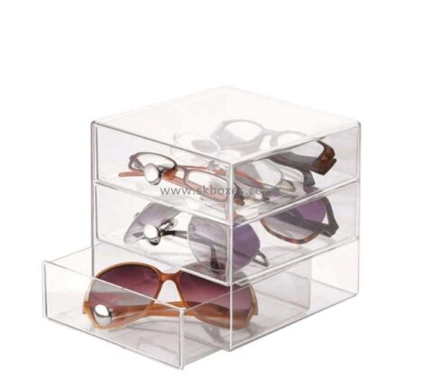 Custom acrylic sunglasses drawers display box BDC-2405