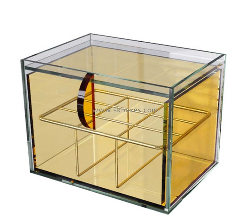 Custom wholesale acrylic multi compartments makeup box BMB-250