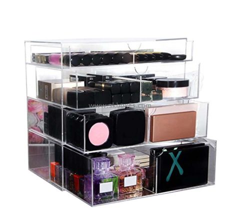 Custom wholesale acrylic multi drawer cosmetic organizer BMB-253