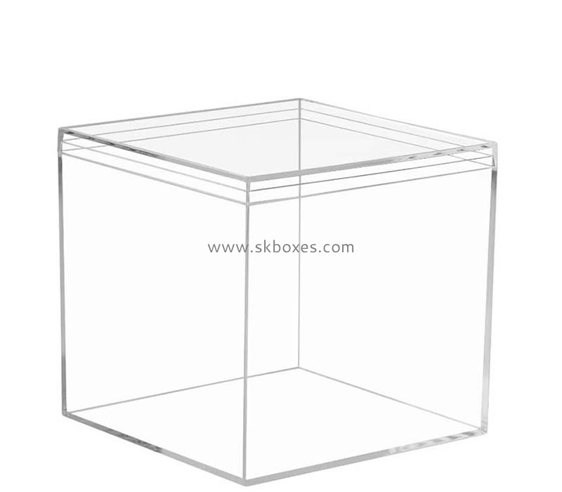 Custom wholesale acrylic container with lid BSC-152